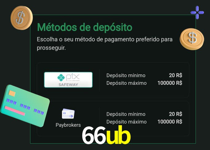 O cassino 66ub oferece uma grande variedade de métodos de pagamento